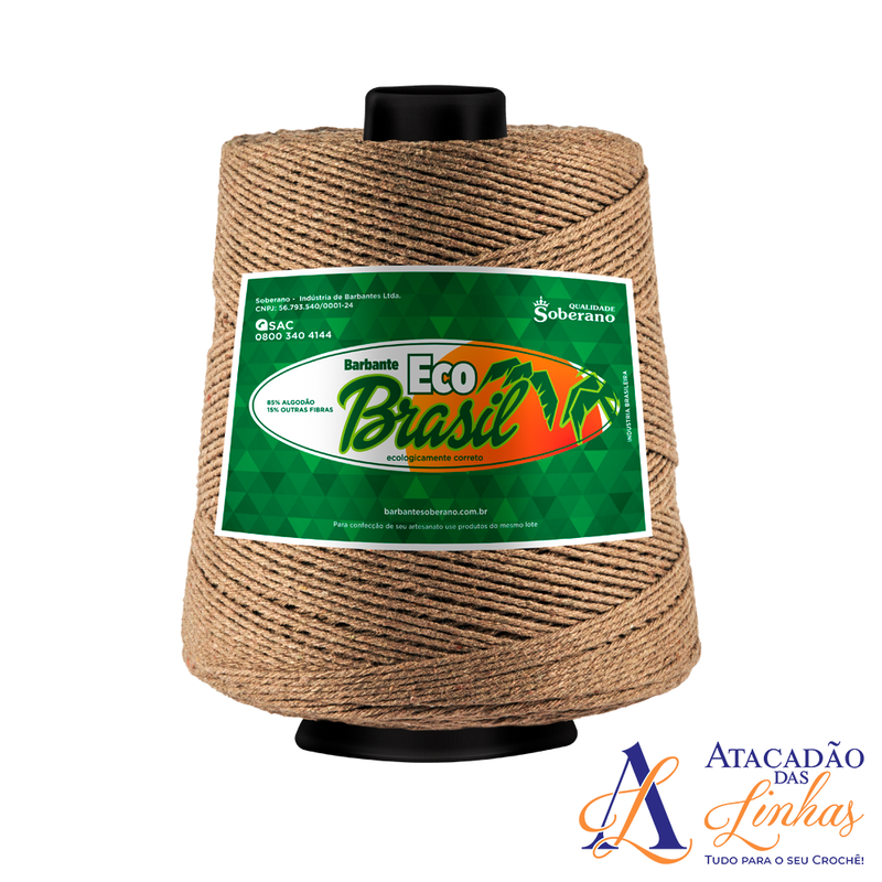 Barbante Eco Brasil 1Kg Fio 6 - Crochê Artesanato Tricô Macramê - OFERTA VALIDA ATÉ DOMINGO - Linha Completa de Cores
