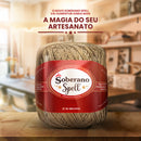 FIO SOBERANO SPELL 100g EXTRA BRILHO PREMIUM - DOURADO, LINHO, PRATA, ROSÊ, PRETO, BRANCO - LINHA BARBANTE ACABAMENTO