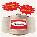 Barbante Soberano Cru 1Kg - Fios N°: 2,3,4,6,8 e 10  - Macio, Sem resíduo, Não Desbota, Crochê, Tricô e Artesanato