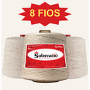 Barbante Soberano Cru 1Kg - Fios N°: 2,3,4,6,8 e 10  - Macio, Sem resíduo, Não Desbota, Crochê, Tricô e Artesanato fl
