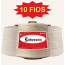 Barbante Soberano Cru 1Kg - Fios N°: 2,3,4,6,8 e 10  - Macio, Sem resíduo, Não Desbota, Crochê, Tricô e Artesanato fl