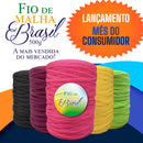 [PRE - LIQUIDA 8.8] Fio de Malha Brasil -  500g - Cores Variadas Bolsa Tapete Lycra Elastano Algodão