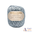 Brilhantinho Premium 100% Poliéster 100g - Fio 4 - Linha com Brilho Extra para Crochê Similar a Linha Encanto