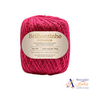 Brilhantinho Premium 100% Poliéster 100g - Fio 4 - Linha com Brilho Extra para Crochê Similar a Linha Encanto