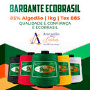 KIT 10 ROLOS BARBANTE ECO BRASIL 1Kg Fio 6 - ATACADO - Crochê Artesanato Tricô Macramê - Linha Completa Cores fl