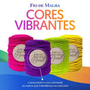 Fio de Malha Brasil - 1Kg - Cores Variadas OFERTA Crochê Residual Bolsa Tapete Lycra Elastano Algod