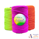 Fio de Malha Brasil - Kit 5 Rolos de 500g Cada - Cores Variadas - Crochê Residual Bolsa Tapete Promoção Lycra Algodão fl