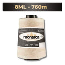 Barbante Cru Monarca 500g Fio Macio Leve de Algodão nº3/5/8 Soberano