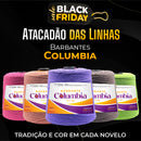 OFERTA DE LANÇAMENTO - Barbante Columbia 1Kg Fio 6 - Crochê Artesanato Tricô Macramê - Linha Única de Cores