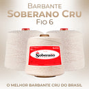Barbante Soberano Cru 1Kg - Fios N°: 2,3,4,6,8 e 10  - Macio, Sem resíduo, Não Desbota, Crochê, Tricô e Artesanato fl