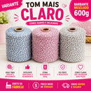 [DIRETO DA FABRICA] Barbante Mesclado 1 rolo 600g Fio 6 Fantasia | Crochê e Artesanato | Tons Claro, Escuro ou Sortido