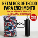 Enchimento de Saco de Pancada Retalhos e Tecidos - Usado em Almofadas e Artesanato - 3Kg, 5Kg, 10Kg, 15Kg, 20Kg e 25 Kg