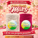 [KIT PAIXÃO] Fio de Malha Brasil 2 Rolos 500g [Bordô e Off White] - Crochê Artesanato Promoção A2