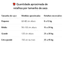 Enchimento de Saco de Pancada Retalhos e Tecidos - Usado em Almofadas e Artesanato - 3Kg, 5Kg, 10Kg, 15Kg, 20Kg e 25 Kg