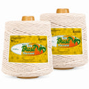 Barbante Eco Brasil Cru 1kg 24 Fios Macramê Cordão Grosso 4mm Soberano 238m