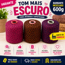 [DIRETO DA FABRICA] Barbante Mesclado 1 rolo 600g Fio 6 Fantasia | Crochê e Artesanato | Tons Claro, Escuro ou Sortido
